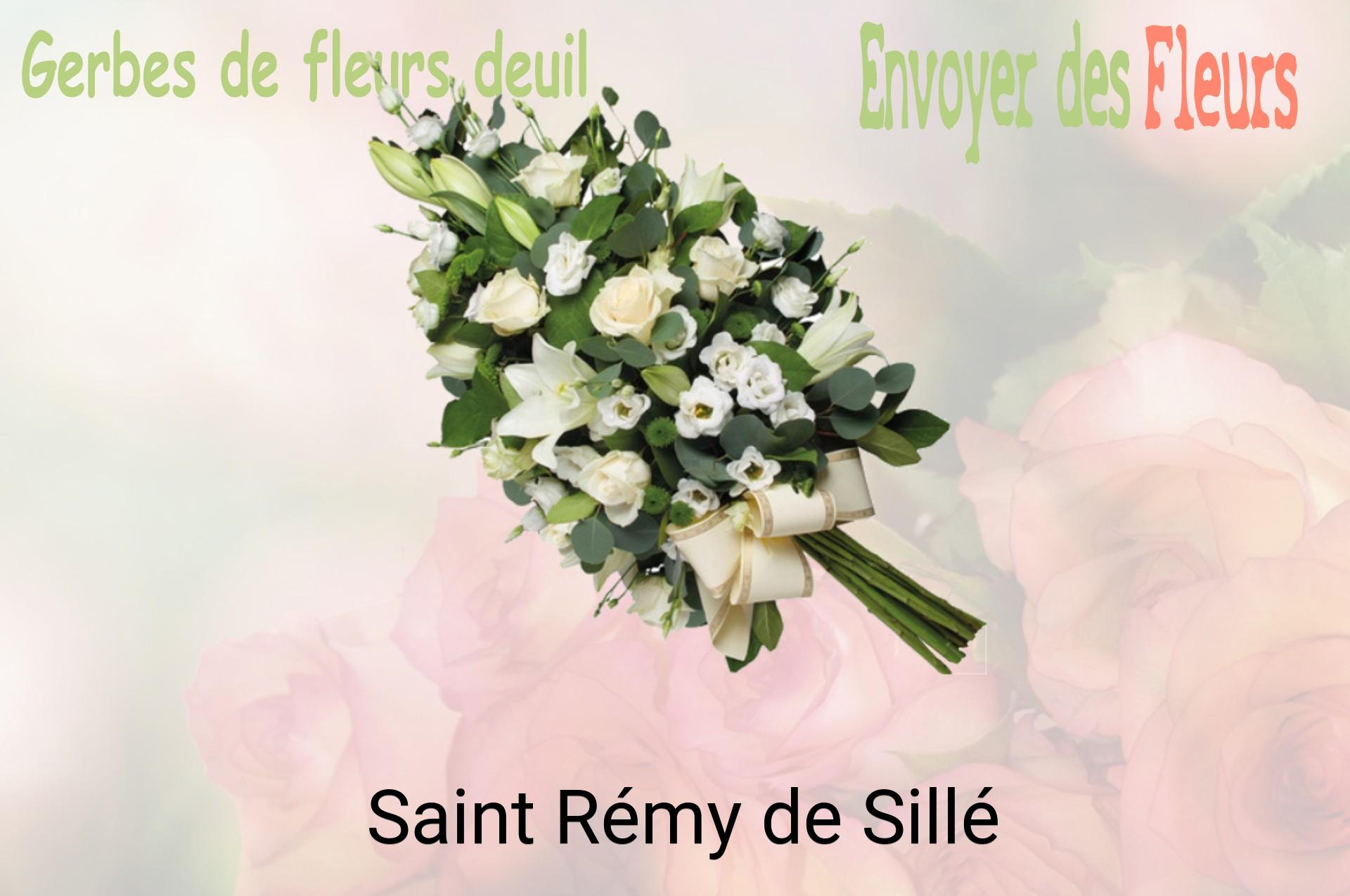 Gerbe de fleurs de deuil livrée à Saint-Rémy-de-Sillé